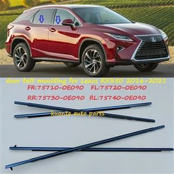 Lexus RX350 2016-2021 75710-0E{1}}E090 75730-0E090 75740-0E090 uchun eshik oynasi kamarini qoliplash ob-havo chiziqlari
